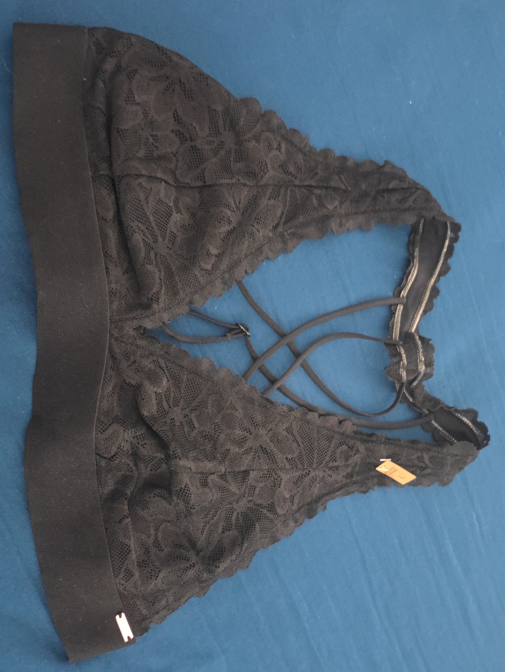 Victoria's Secret Black Lace Strappy Bralette